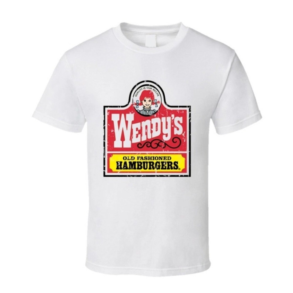 Wendys Fast Food Restaurant T Shirt Adult Unisex Medium